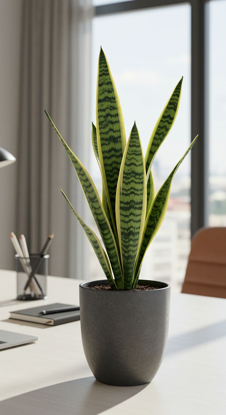 🌿 Sansevieria: La planta que cuida tu aire y tu energía (Chica / Small).