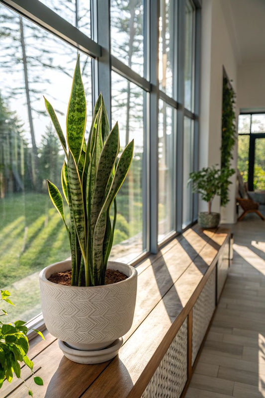 🌿 Sansevieria: La planta que cuida tu aire y tu energía (Chica / Small).