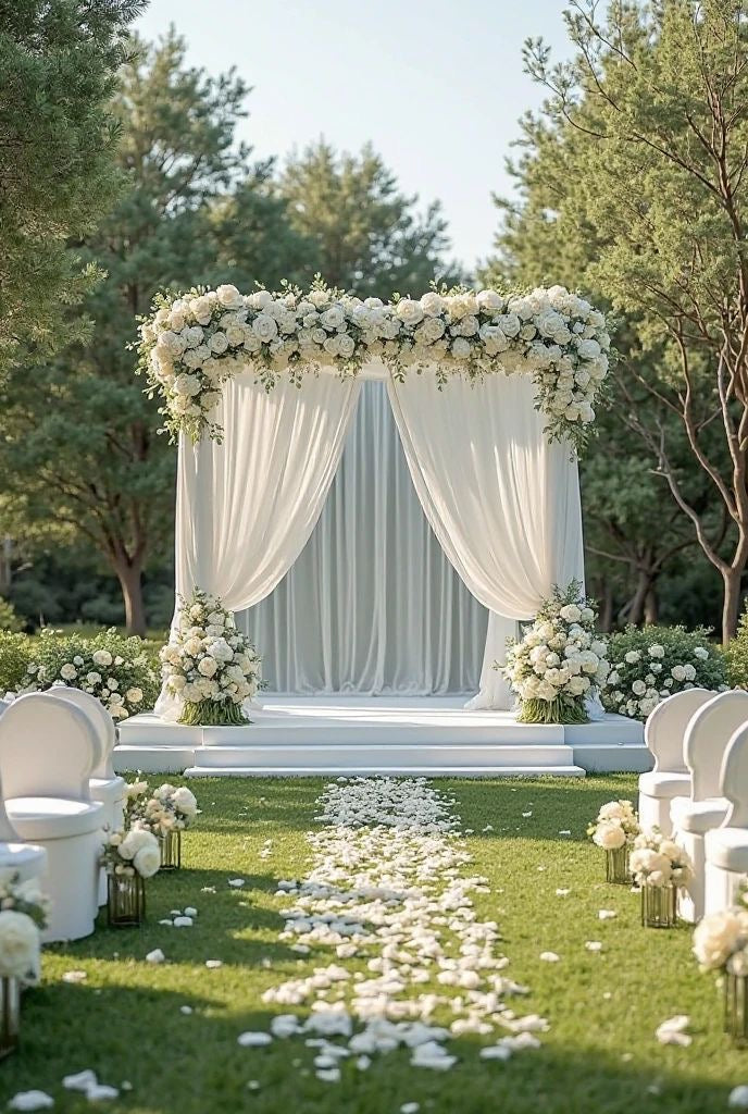 Escenario Floral Premium para Bodas – Alma Green