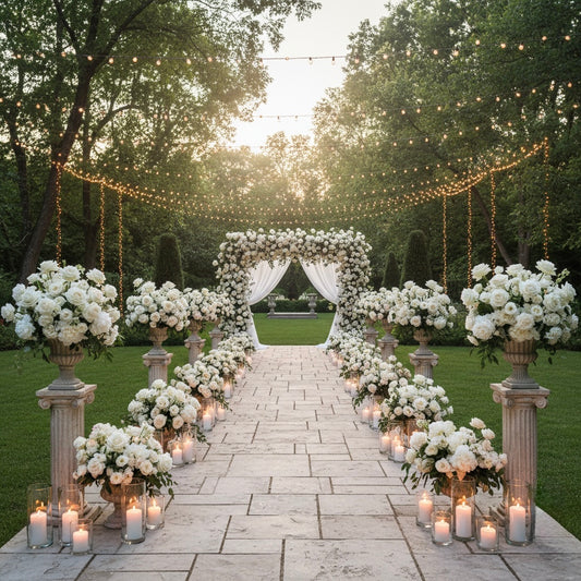 Escenario Floral Premium para Bodas – Alma Green