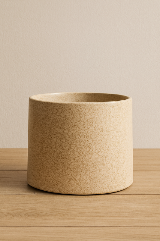 Maceta Cerámica Arena – Elegancia Natural para Tus Plantas