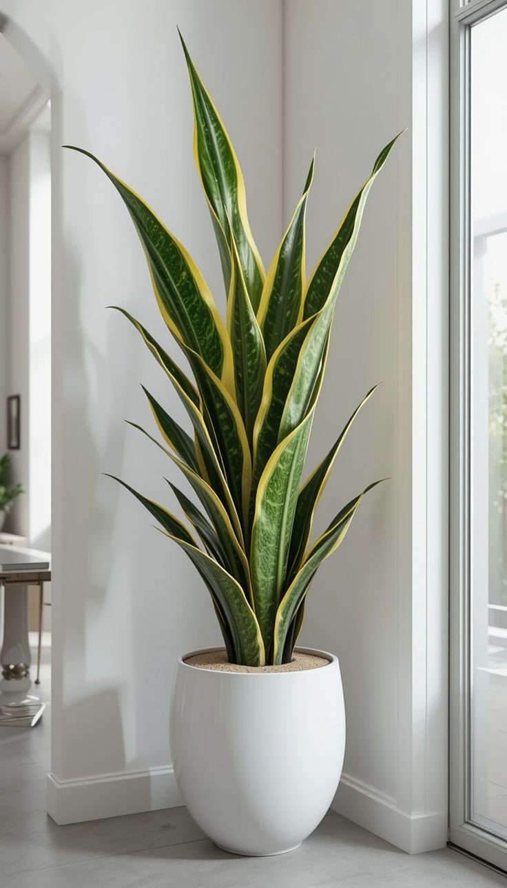 🌿 Sansevieria: La planta que cuida tu aire y tu energía (Grande - Large)